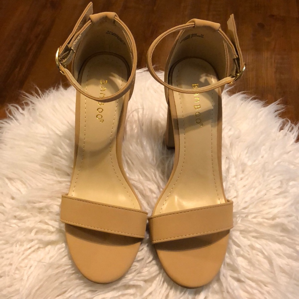 Nude high heels